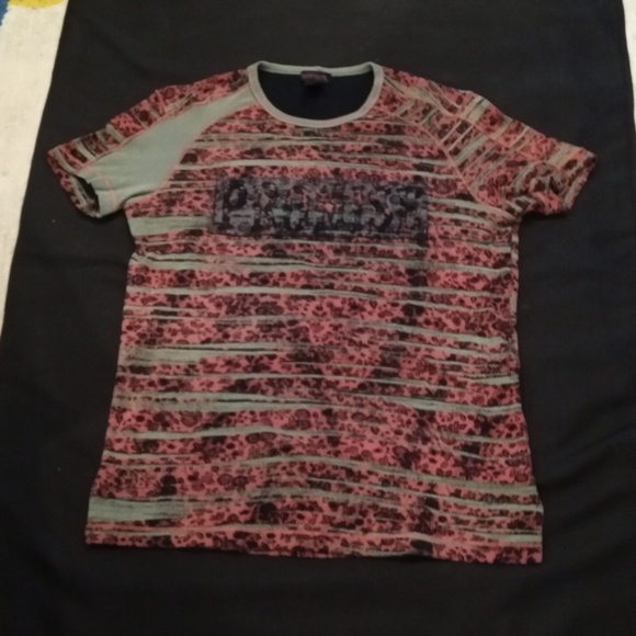 Cusco Barcelona Short Sleeve,Medium,Cotton,Unique Pattern Red/Army,Lightly Used - Picture 2 of 4